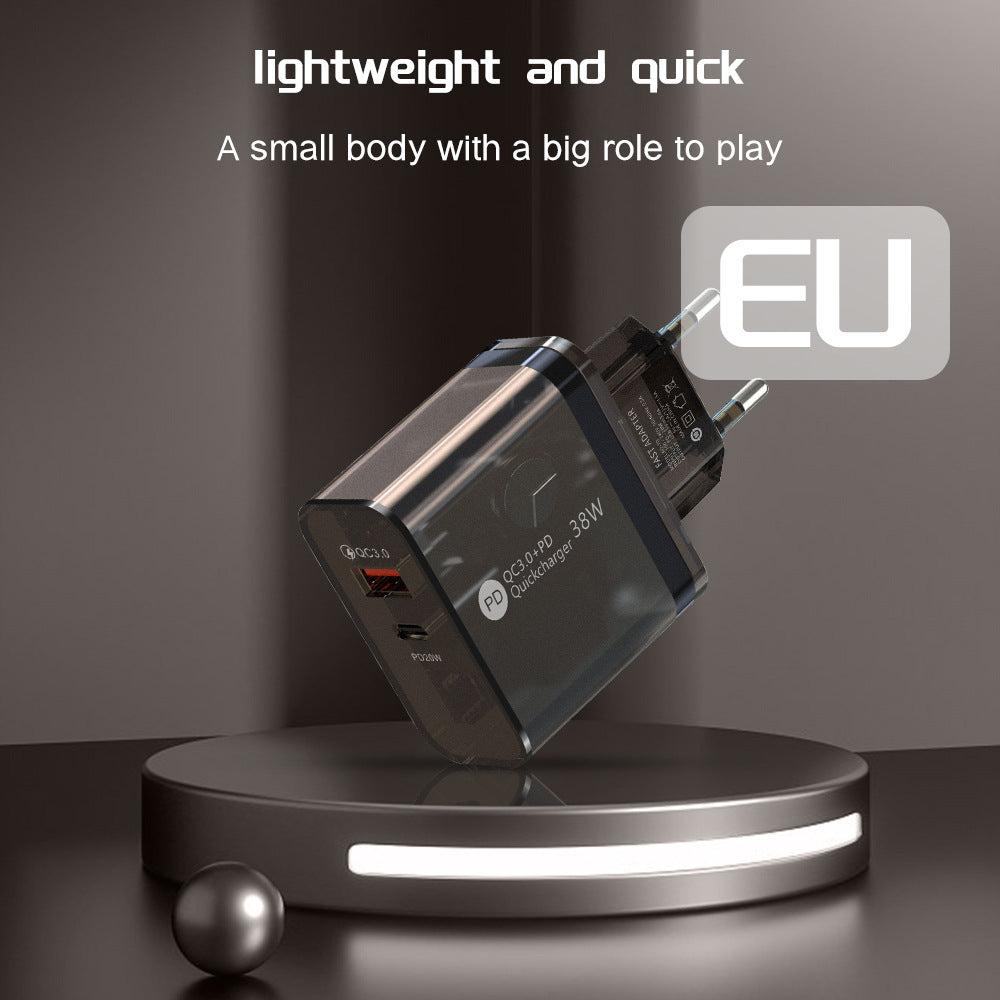 The Ultimate Charging Solution: 38W Transparent Case Charging Adapter