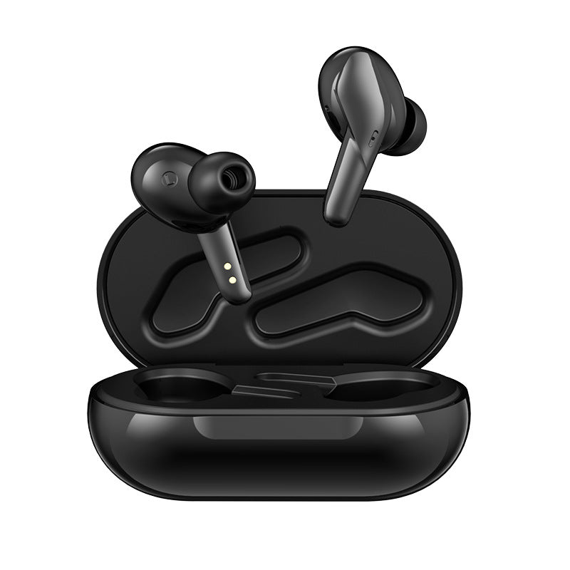Binaural In-Ear Gaming Bluetooth Headset Black Tech