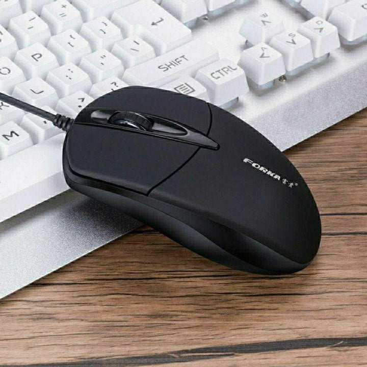 USB Wired Silent Click LED Optical Computer Mouse