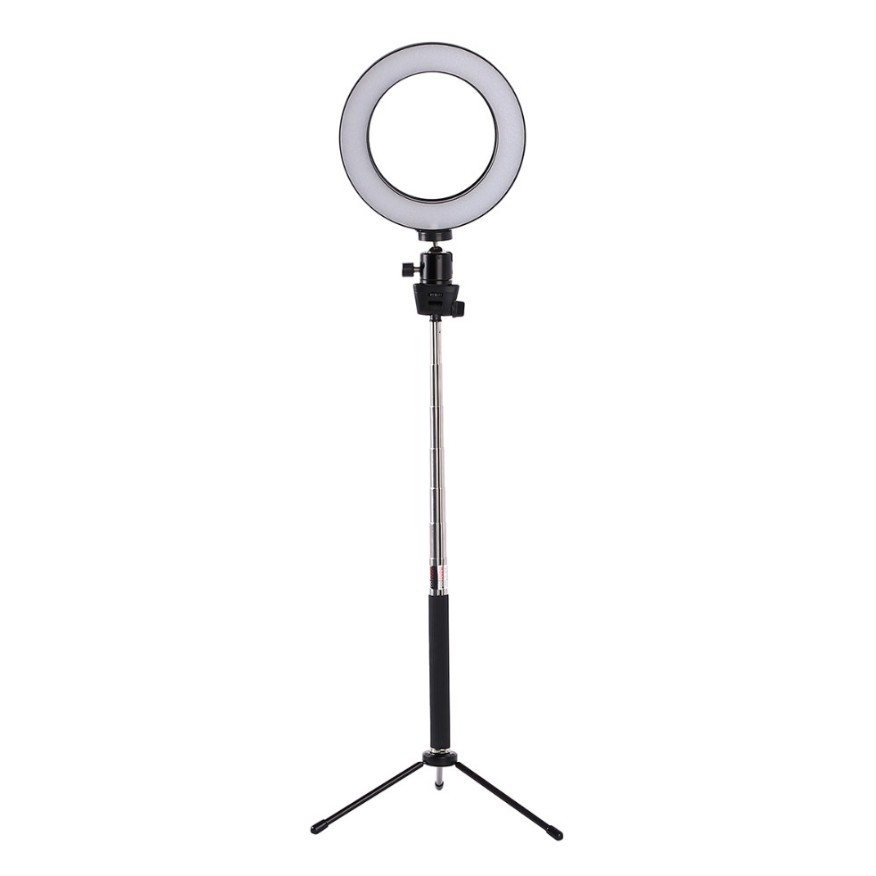 Apple Compatible LED Ring Fill Light With Floor Tripod