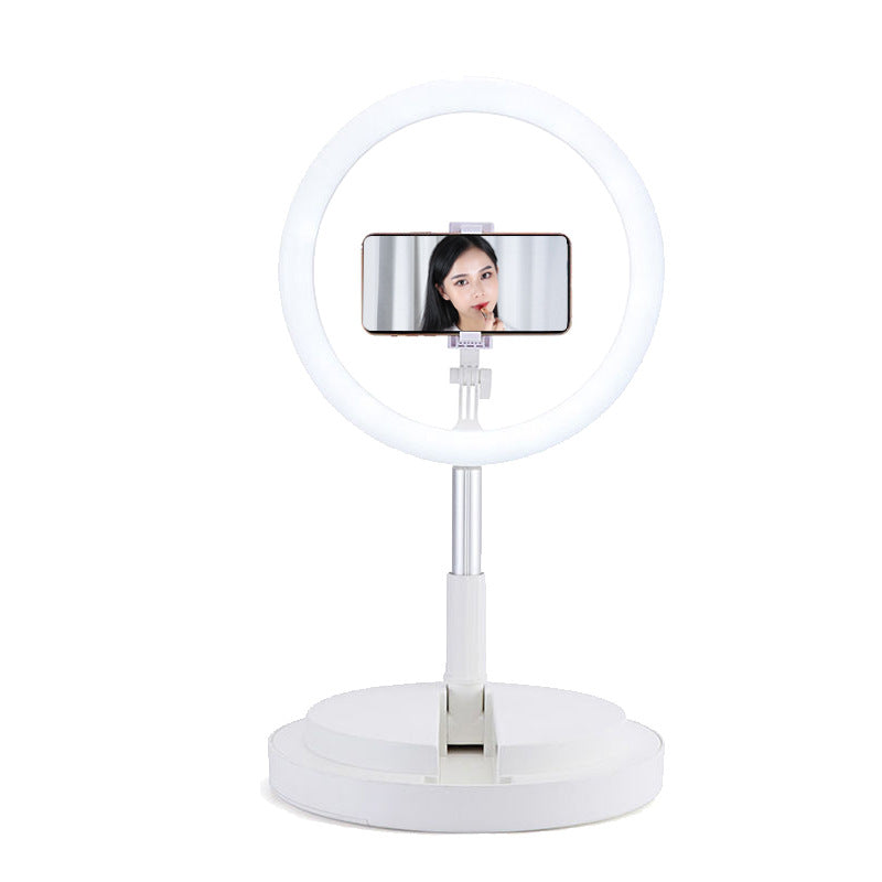 Apple Compatible 10 Inch Dimmable LED Ring Light Tripod For Vlogging