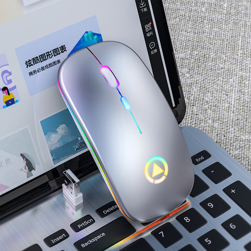 Silent Rechargeable Wireless Computer Mouse