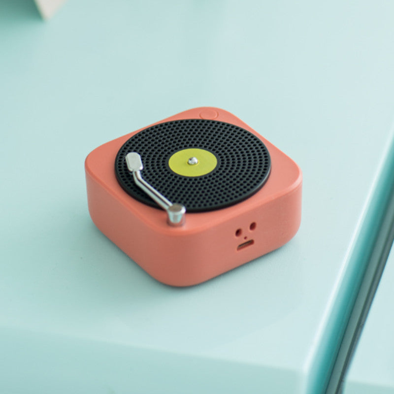 Wireless Mini Portable Multifunction Vinyl Record Speaker