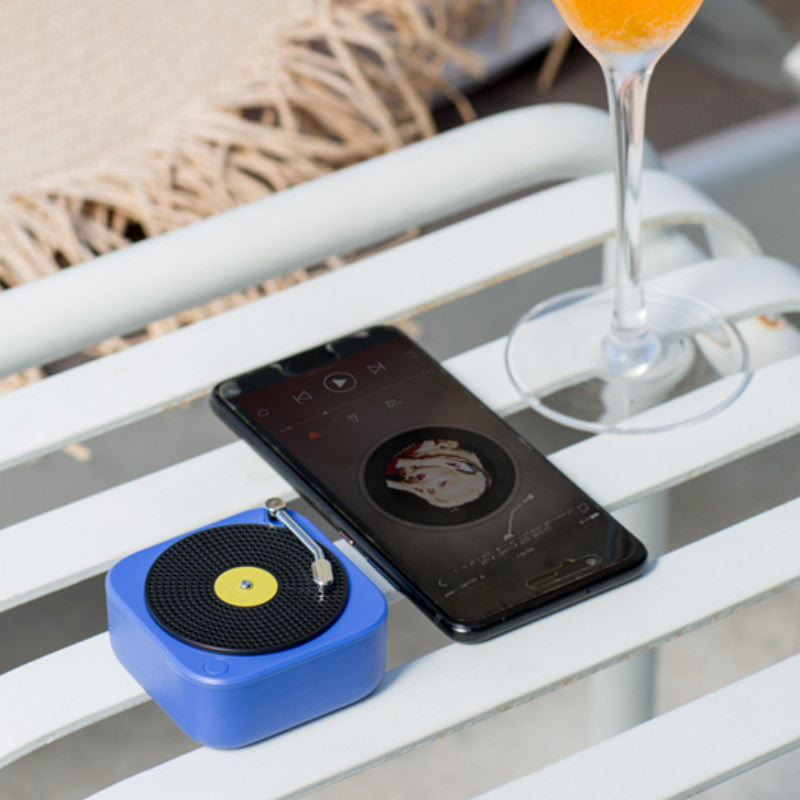 Wireless Mini Portable Multifunction Vinyl Record Speaker