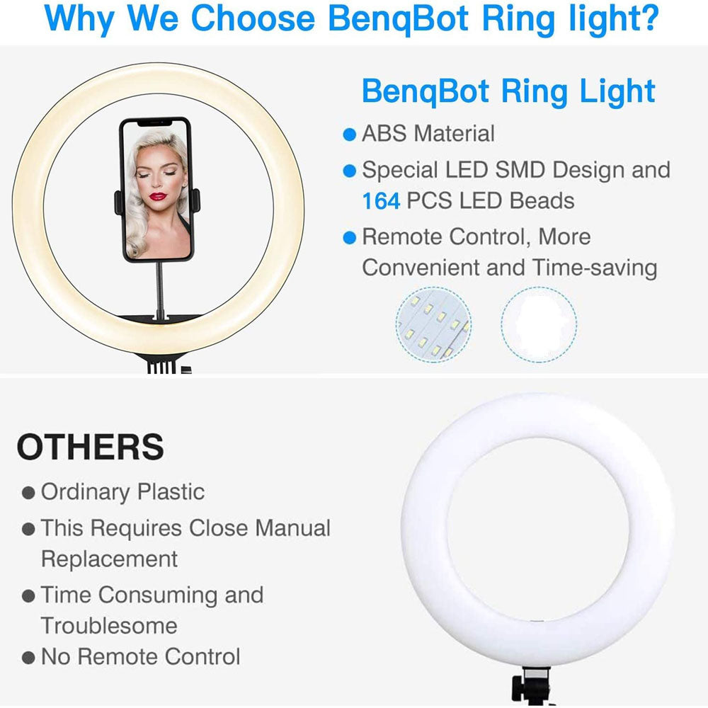 Compatible Apple USB LED Ring Light With Tripod Stand