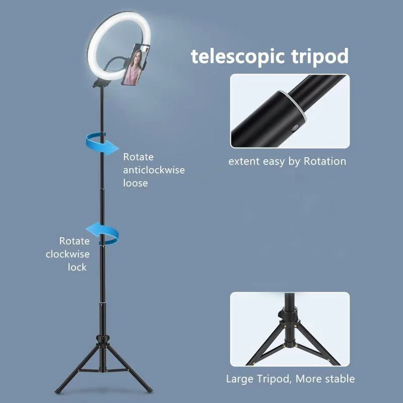 Compatible Apple USB LED Ring Light With Tripod Stand