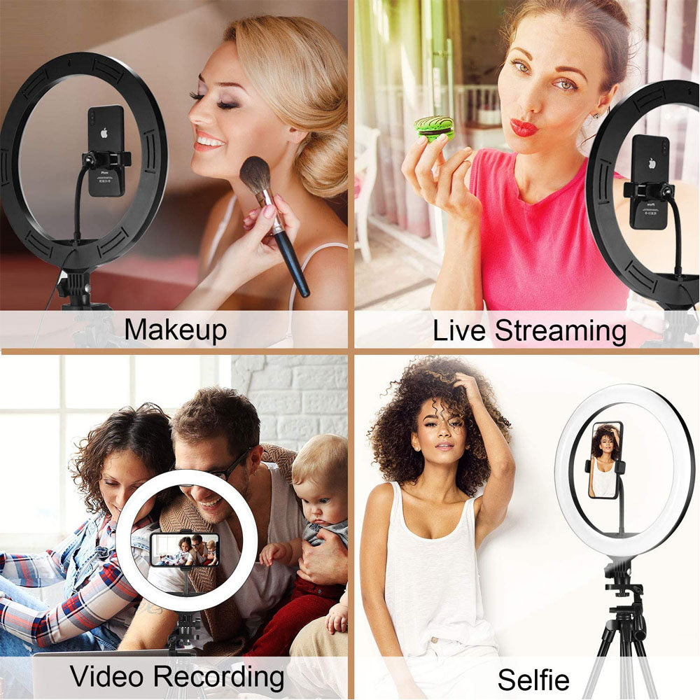 Compatible Apple USB LED Ring Light With Tripod Stand