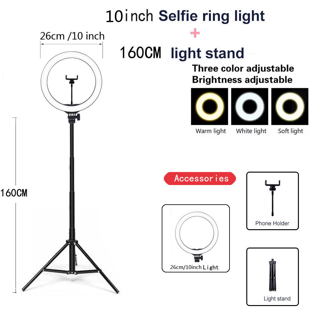 Compatible Apple USB LED Ring Light With Tripod Stand