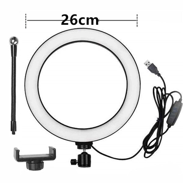 Apple Compatible Ring Light Tripod With Phone Holder Remote