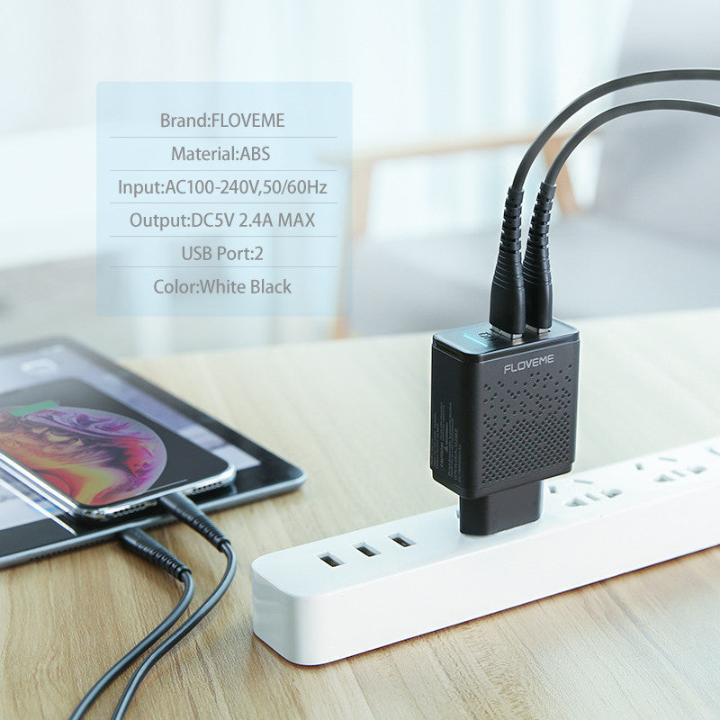 Mobile Phone Charger 2.4A Charging Head 5V2.4A Power Adapter