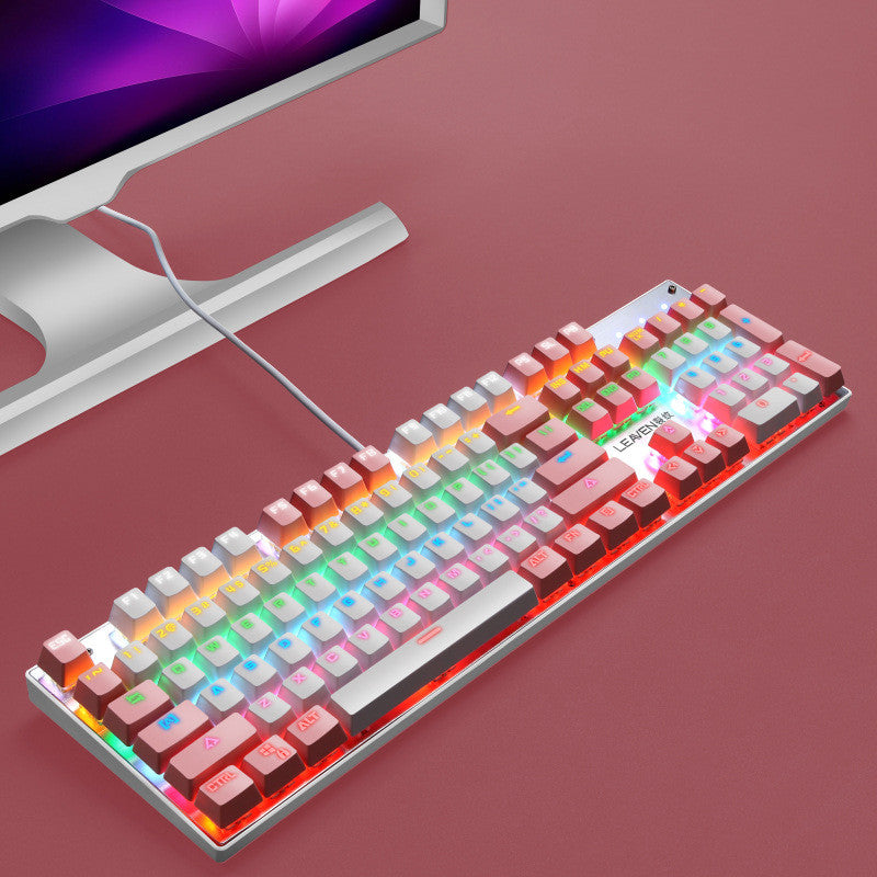 Luminous Punk USB Wired Gaming Keyboard For Computer