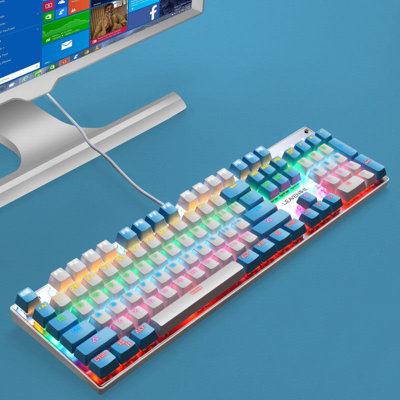 Luminous Punk USB Wired Gaming Keyboard For Computer