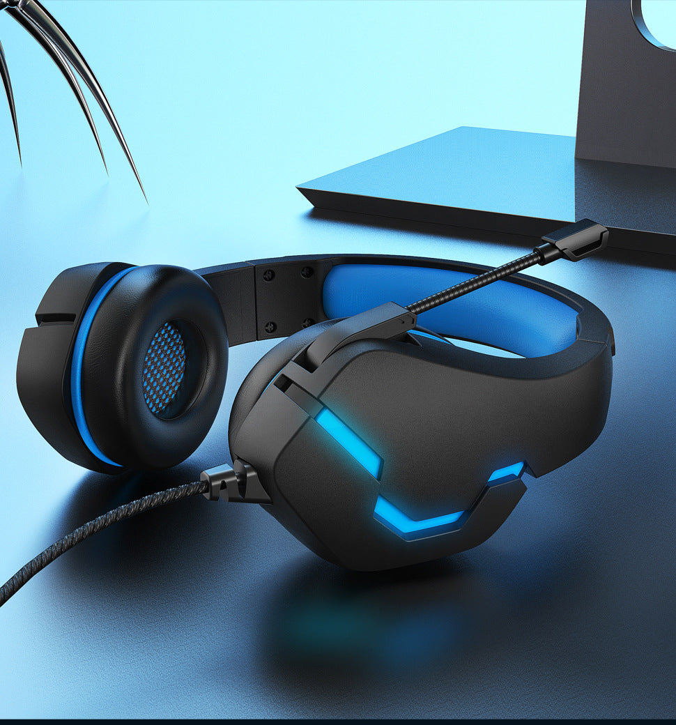 J10 Wired Gaming Headset With Mic LED Lights Volume Control