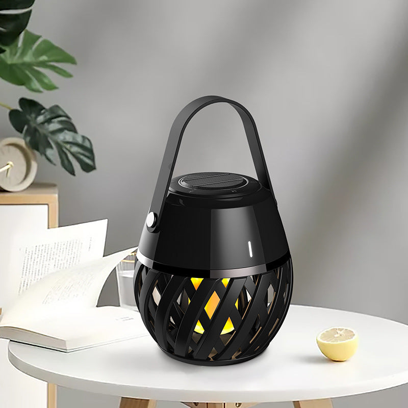 Waterproof Flame Light Bluetooth Speaker Portable Torch Lamp