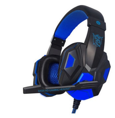 PU Mind PC780 Gaming Headset With Mic Black Blue Light