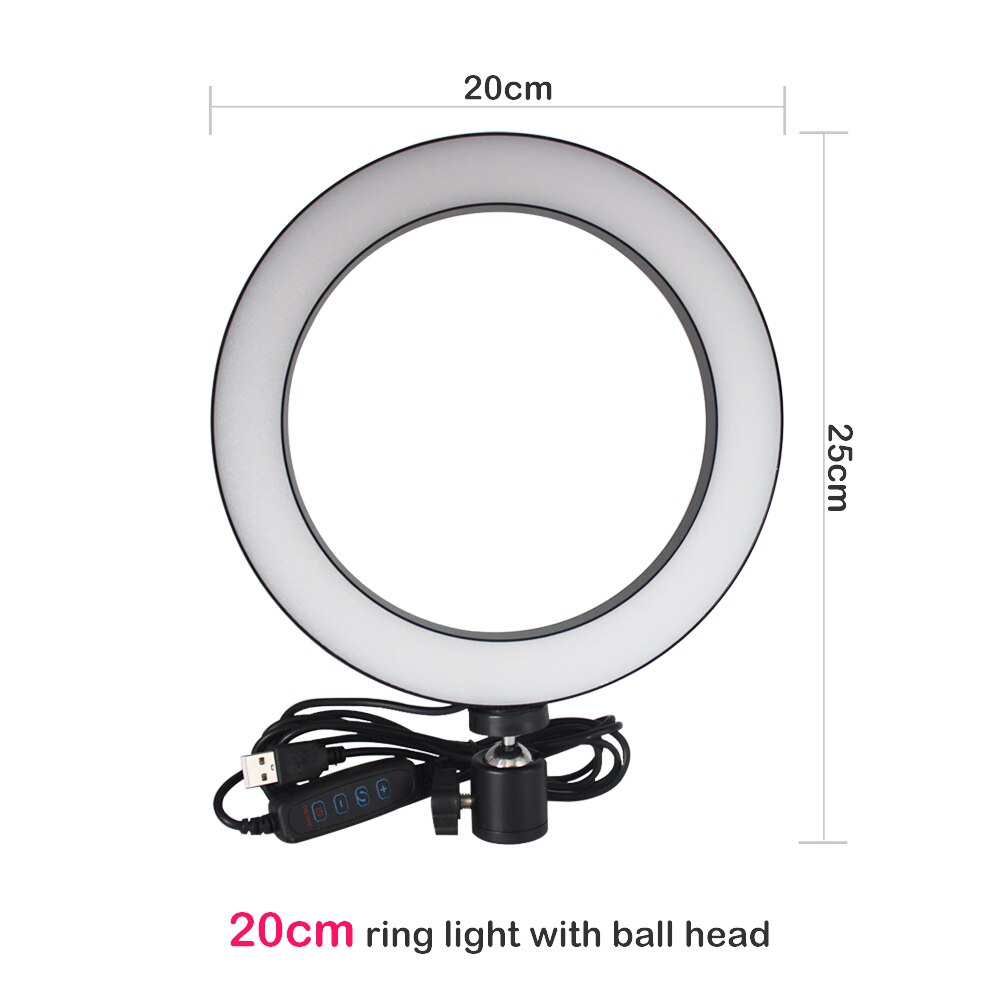 Apple Compatible Ring Light Tripod Set With Beauty Fill Light