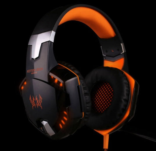 Wired Gaming Headset Surround Sound Deep Bass Microphone