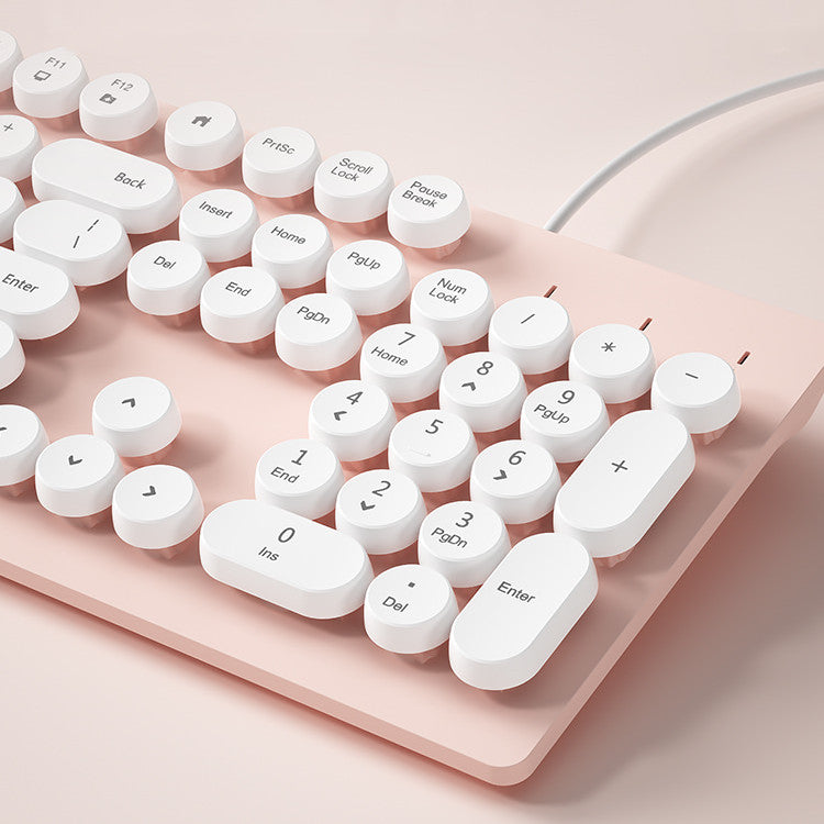 Fashion Minimalist Wired External Laptop Keyboard