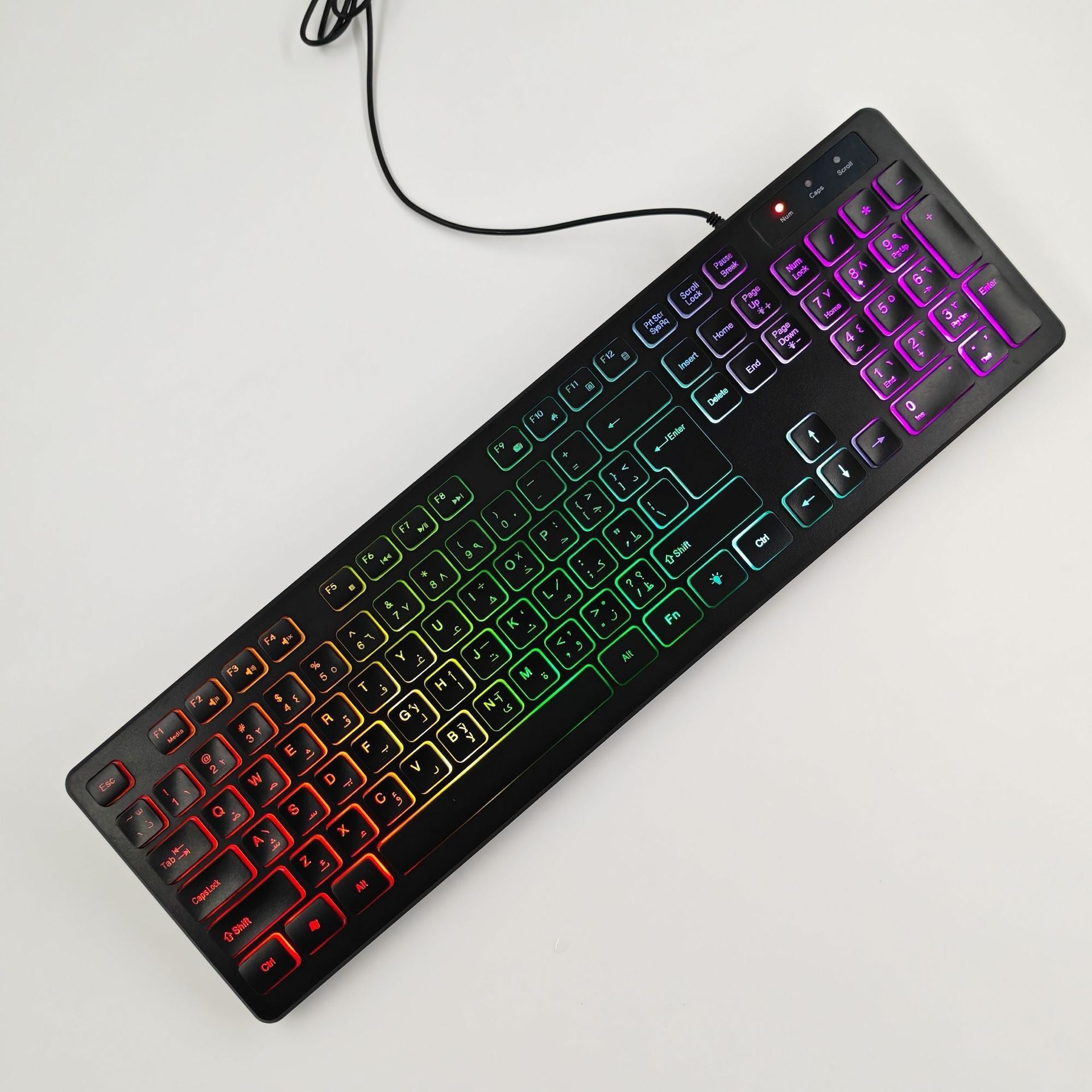 Wired Backlit Mechanical Gaming Keyboard With Mechanical Switch