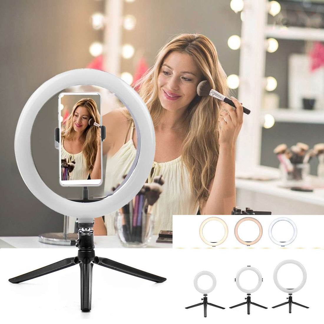 Apple Compatible Beauty Fill Light LED Tripod Stand