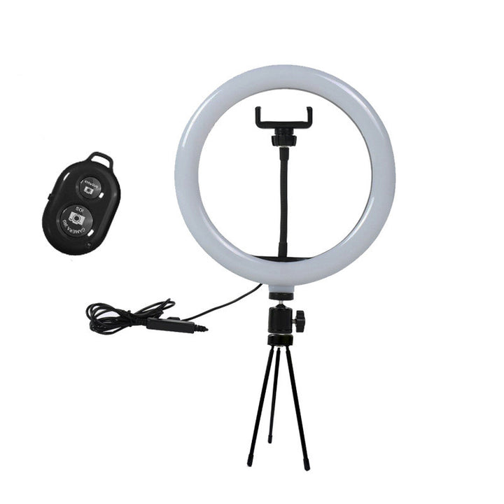 Apple Compatible Live Ring Light Tripod Set With Bluetooth Mobile Holder