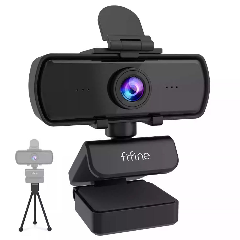 1440P Full HD Webcam With Microphone And Tripod Stand