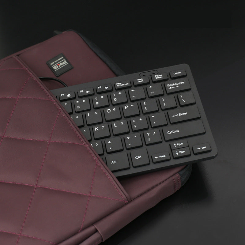 USB Wired Mini Noiseless Keyboard For Desktop Notebook