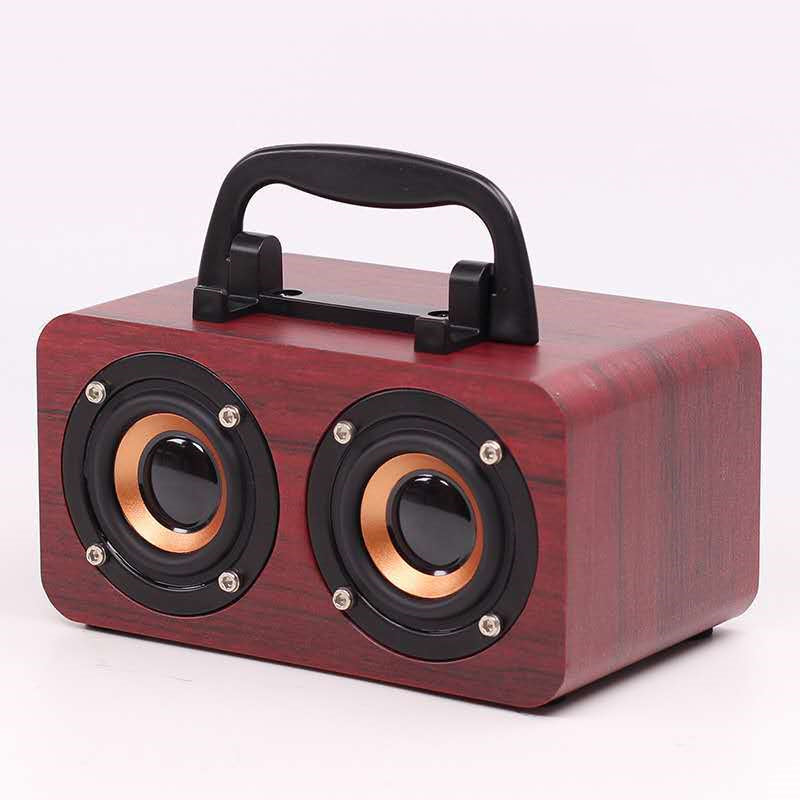 Portable Wooden Wireless Bluetooth Speaker For Outdoor Use