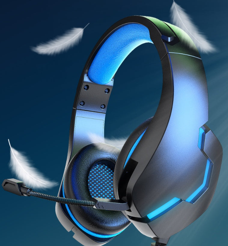J10 Wired Gaming Headset With Mic LED Lights Volume Control
