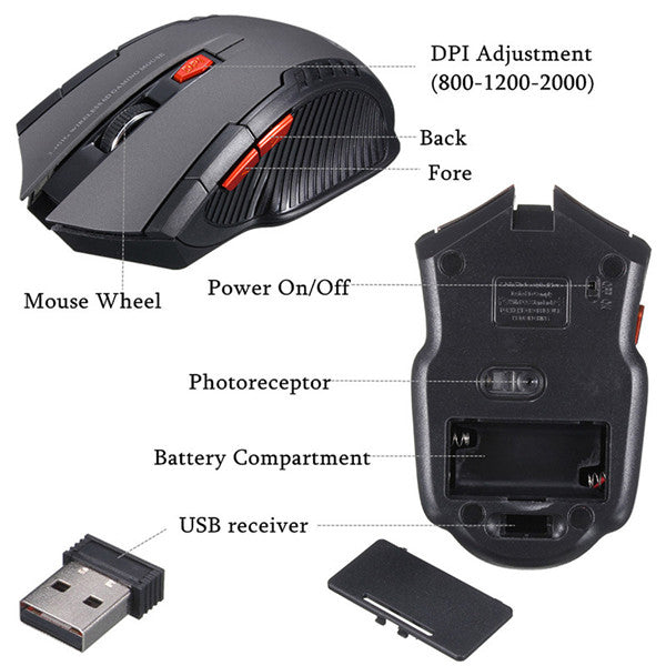 Wireless Computer Mouse Optical USB Mouse
