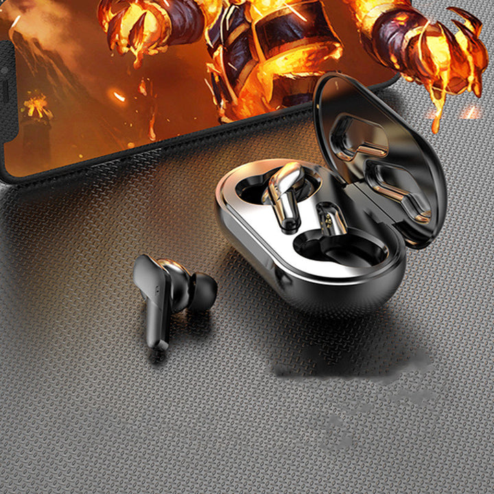 Binaural In-Ear Gaming Bluetooth Headset Black Tech