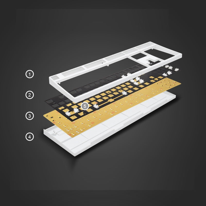 108-Key DIY Satellite Axis USB Wired Laptop Keyboard Kit