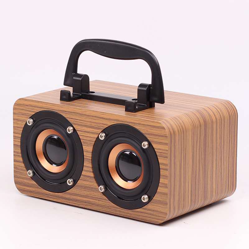 Portable Wooden Wireless Bluetooth Speaker For Outdoor Use