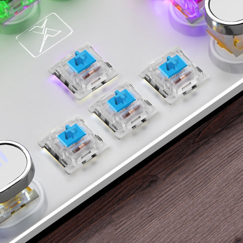 104-Key Mechanical Gaming Keyboard Anti-Ghosting LED Backlit Wired Keyboard