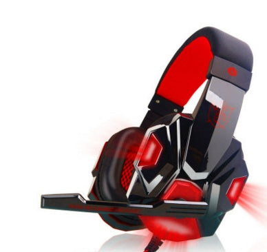 PU Mind PC780 Gaming Headset With Mic Black Blue Light