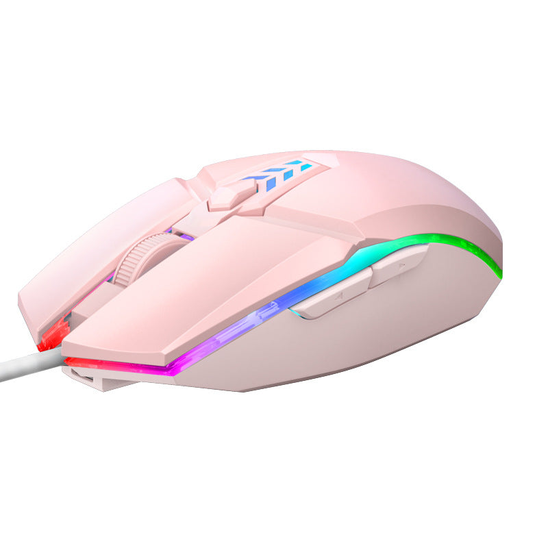 Luminous Mute Wired Mouse For Office Computer