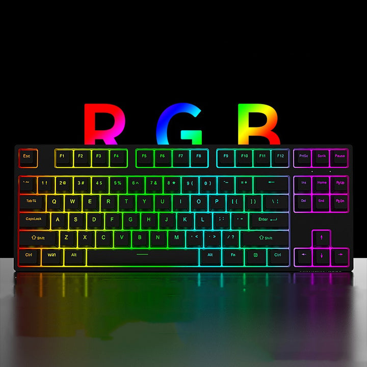 Single-Mode Wired Hot-Swappable Axis Gaming Mechanical Keyboard PC Computer Device