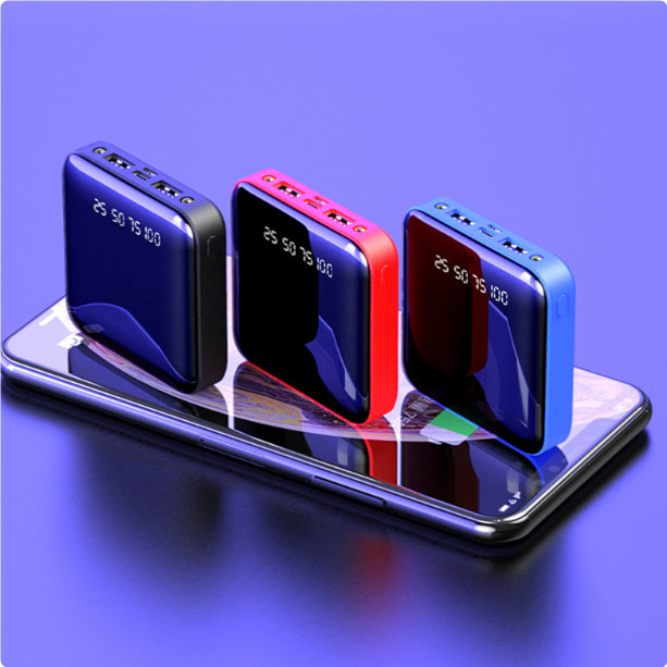20000mAh Mini Power Bank With Mirror Digital Display