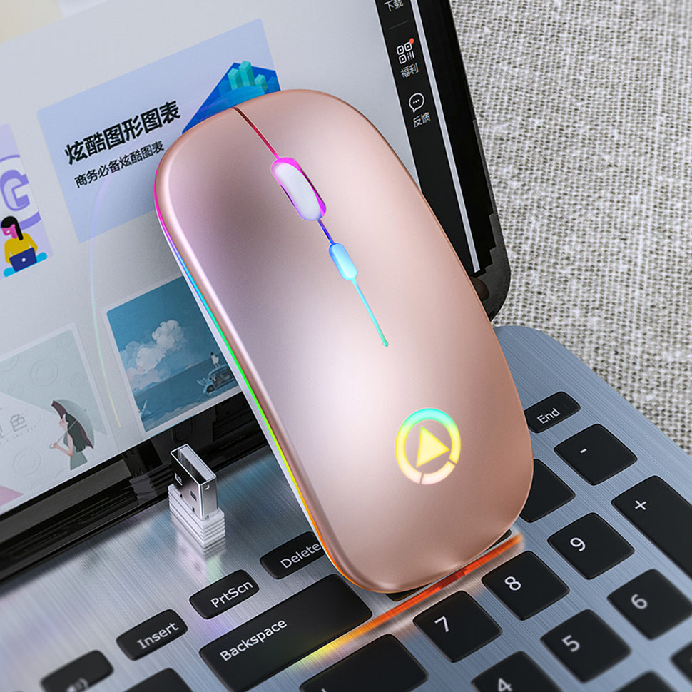 Silent Rechargeable Wireless Computer Mouse