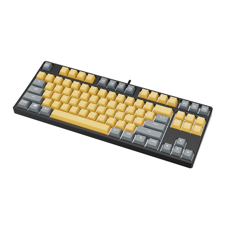 87-Key Hot-Swap Dual-Color Wired Mechanical Gaming Keyboard