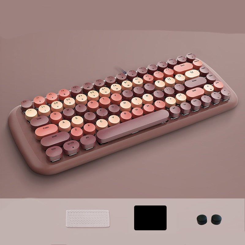 Fashion Green Axis Wired Mechanical Gaming Keyboard