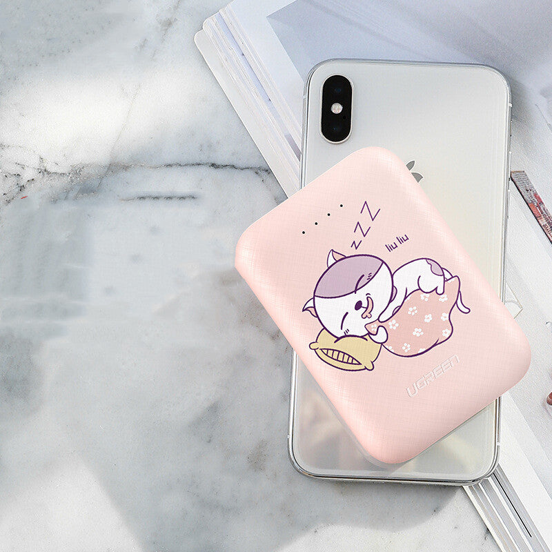 10000mAh Green Dual USB Type-C Micro Input Portable Power Bank