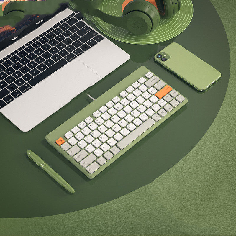 Silent Mute Wired External Notebook Keyboard