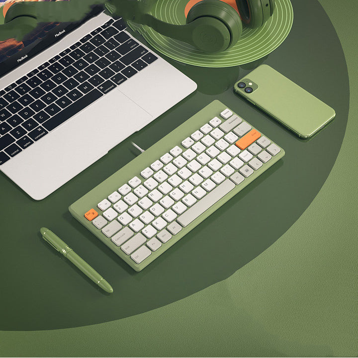 Silent Mute Wired External Notebook Keyboard