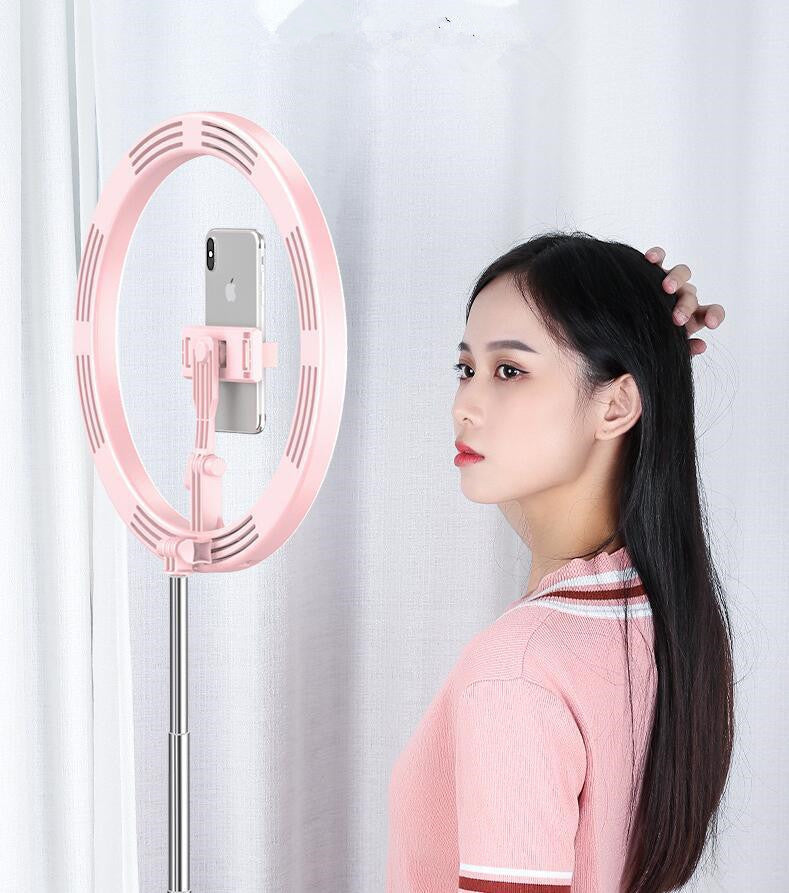 Apple Compatible 10 Inch Dimmable LED Ring Light Tripod For Vlogging