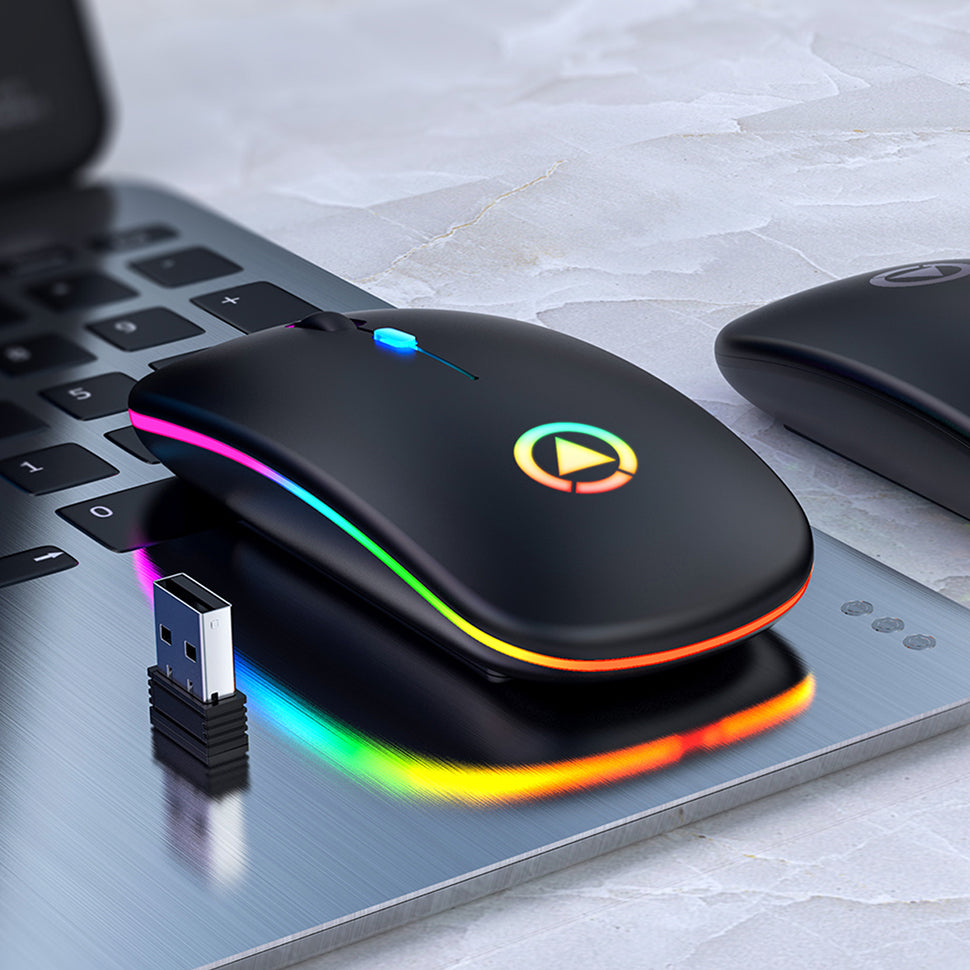 Silent Rechargeable Wireless Computer Mouse