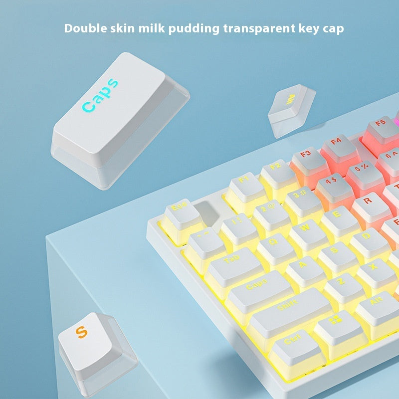 Wired Backlit Mechanical Gaming Keyboard With Mechanical Switch
