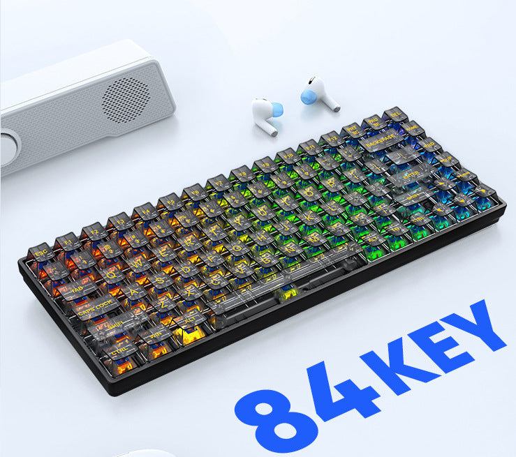 Transparent RGB Hot-Swappable Wired Mechanical Gaming Keyboard