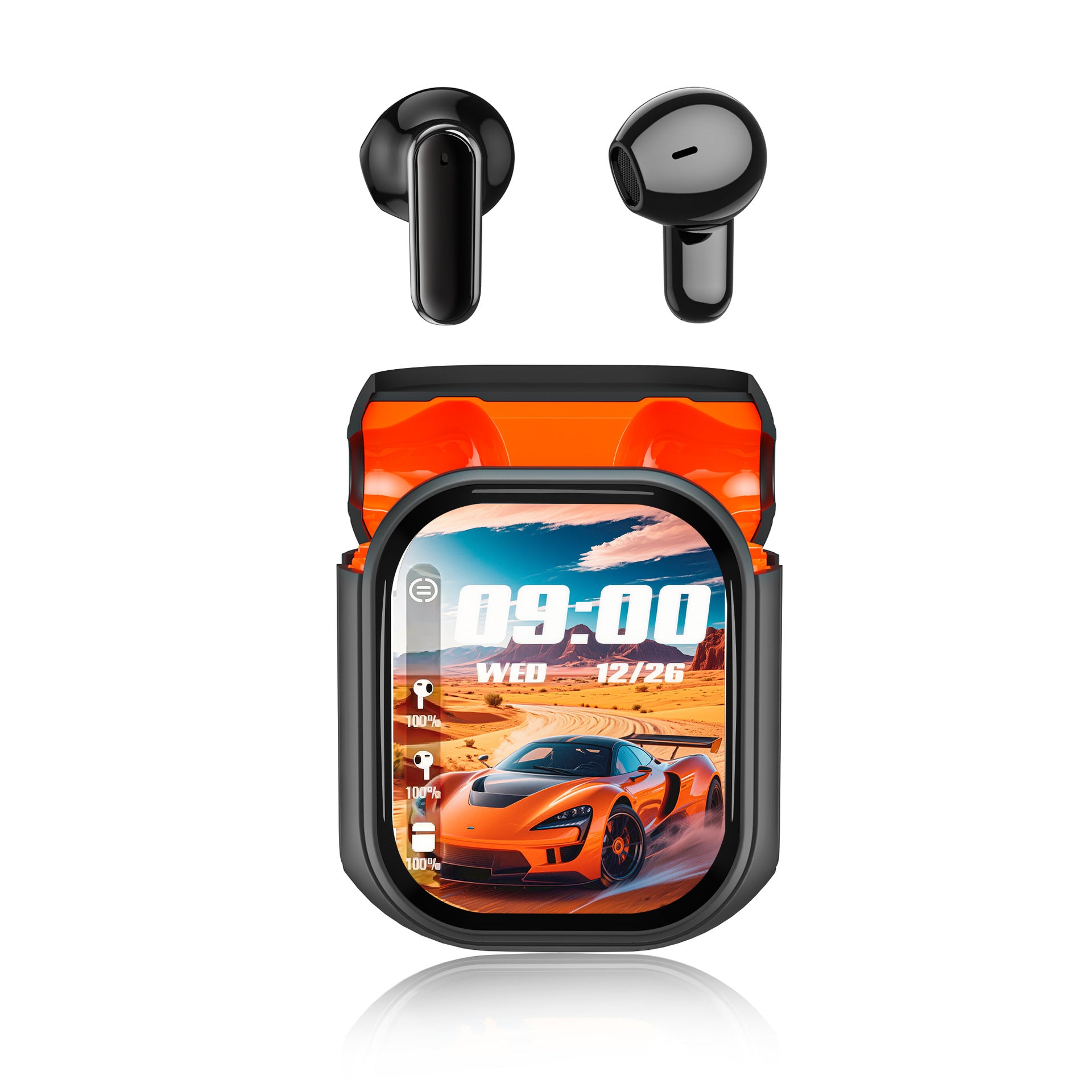 Smart Touchscreen Wireless Bluetooth Earbuds Noise Cancelling