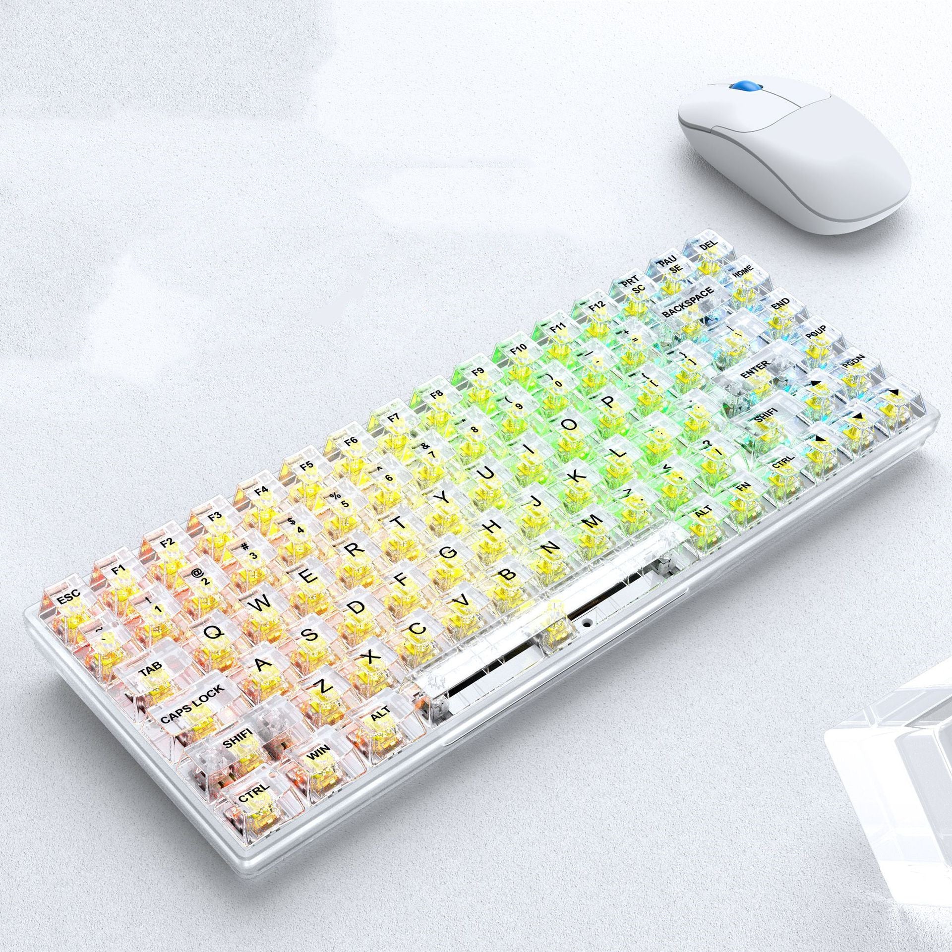Transparent RGB Hot-Swappable Wired Mechanical Gaming Keyboard